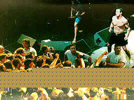 Rollins and the crowd.